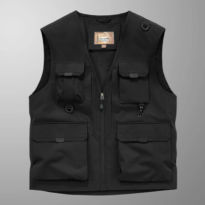 Gilet cargo homme élégant et décontracté