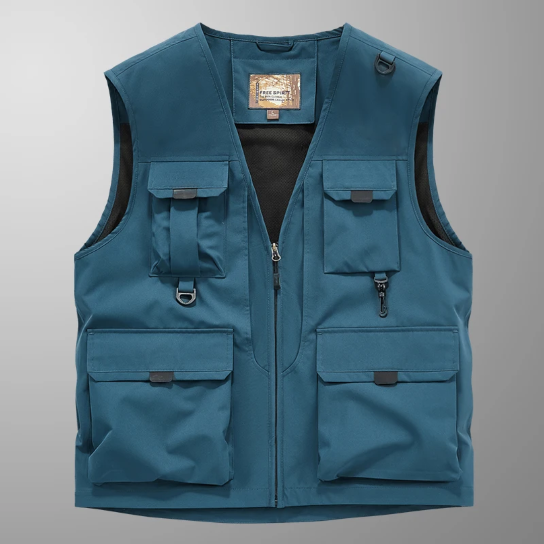 Gilet cargo homme élégant et décontracté