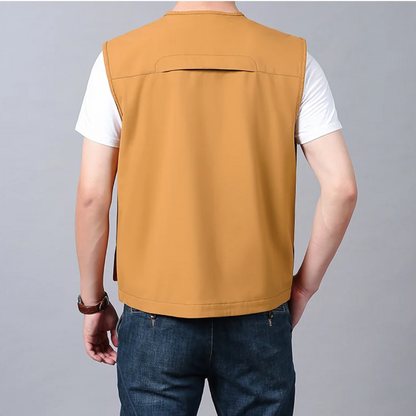 Gilet cargo homme élégant et décontracté