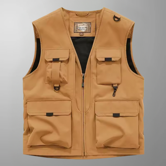 Gilet cargo homme élégant et décontracté