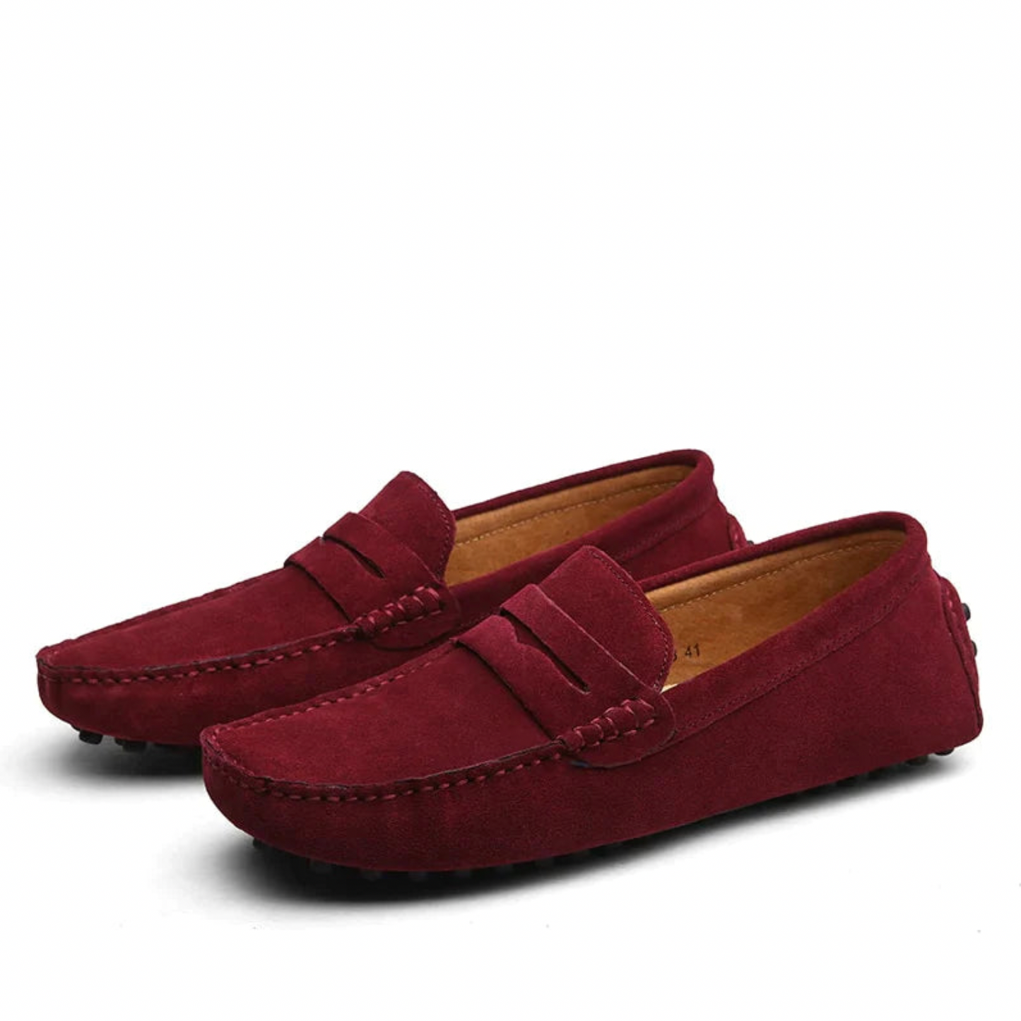 Homme - Mocassins en Cuir - Modèle à Enfiler Respirant - Suède