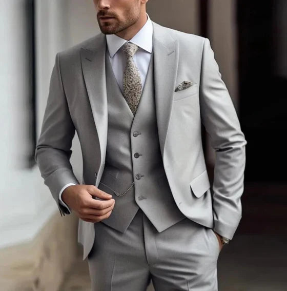 Costume de Mariage Élégant 3 Pièces pour Homme | Classique