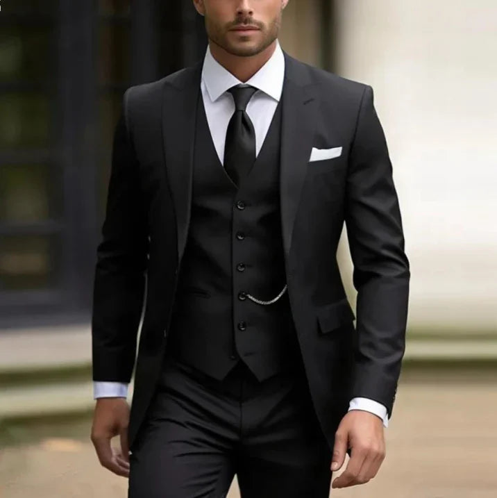 Costume de Mariage Élégant 3 Pièces pour Homme | Classique