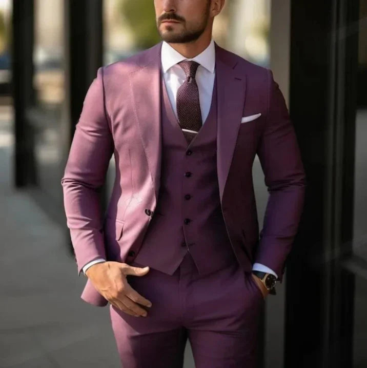 Costume de Mariage Élégant 3 Pièces pour Homme | Classique