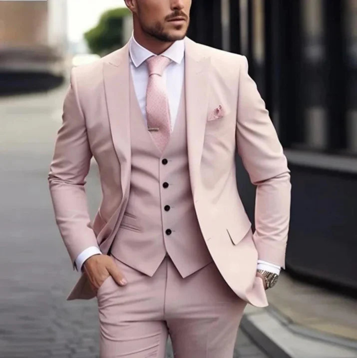 Costume de Mariage Élégant 3 Pièces pour Homme | Classique