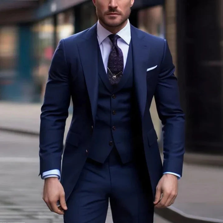 Costume de Mariage Élégant 3 Pièces pour Homme | Classique