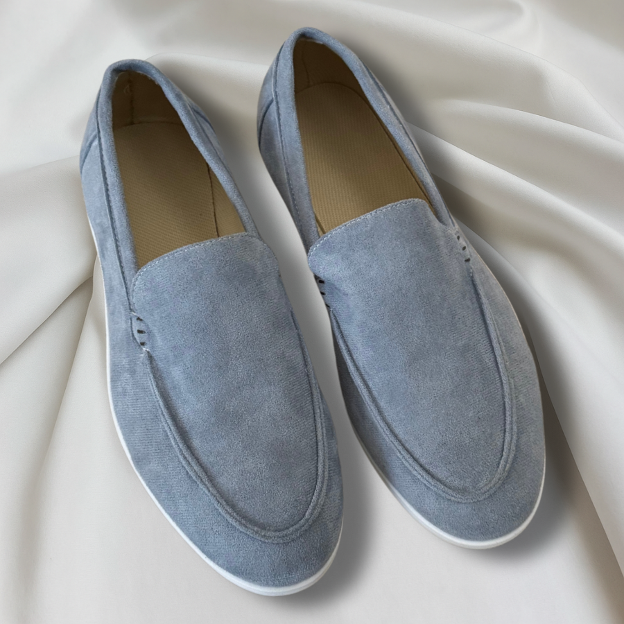Homme - Mocassins en Suède - Modèle à Enfiler Respirant - Confort Optimal