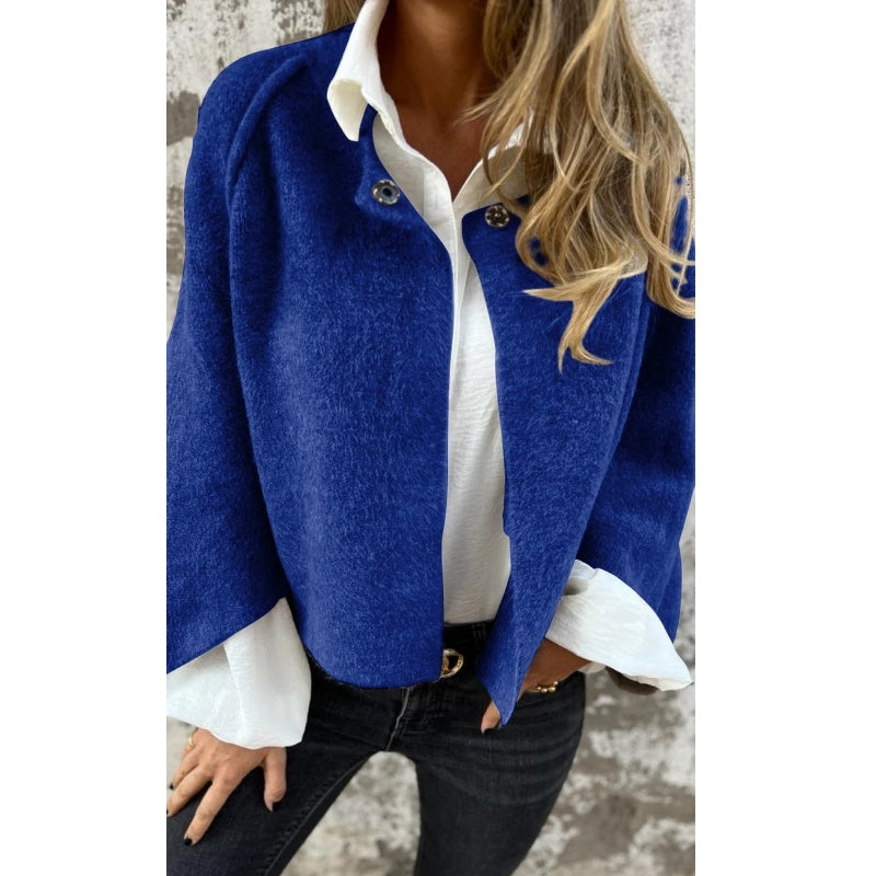 Manteau court à manches évasées chic