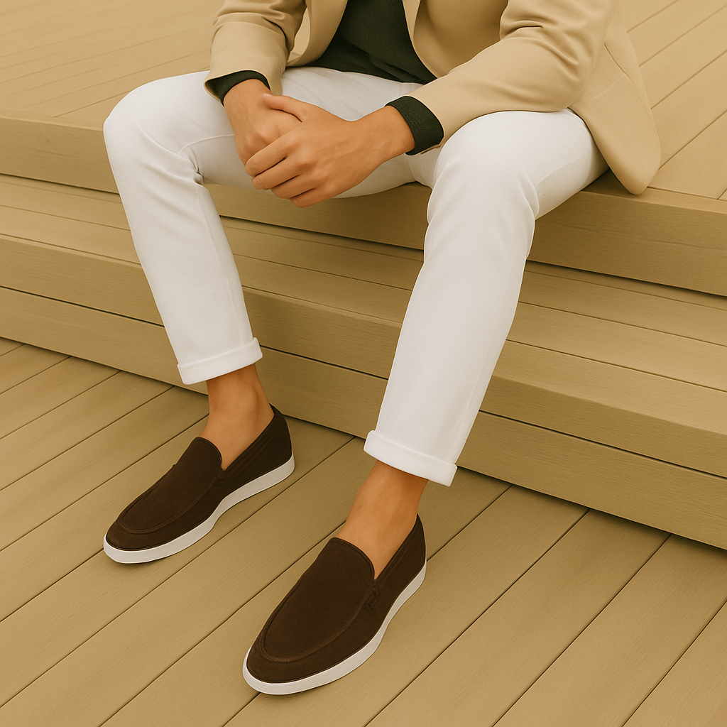 Mocassins élégants en daim pour hommes