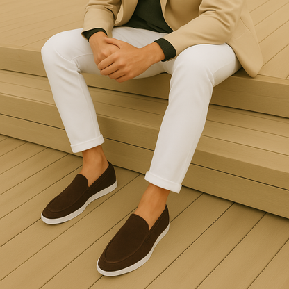 Mocassins élégants en daim pour hommes