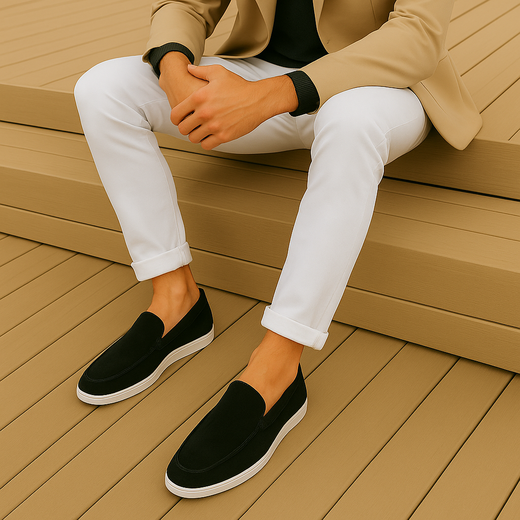 Mocassins élégants en daim pour hommes