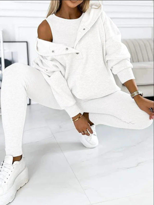 Ensemble 3 pièces femme avec pantalon assorti