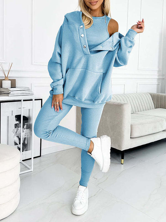 Ensemble 3 pièces femme avec pantalon assorti