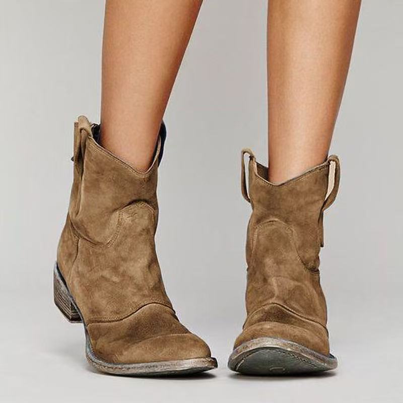 Bottes Western Homme en Daim Premium – Style Authentique et Durable