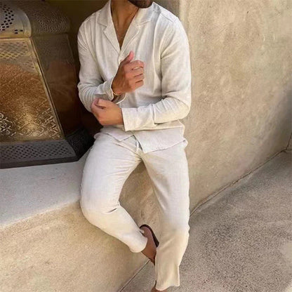 Costume d'été en lin pour homme