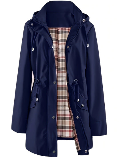Veste imperméable femme avec capuche – coupe-vent mi-saison