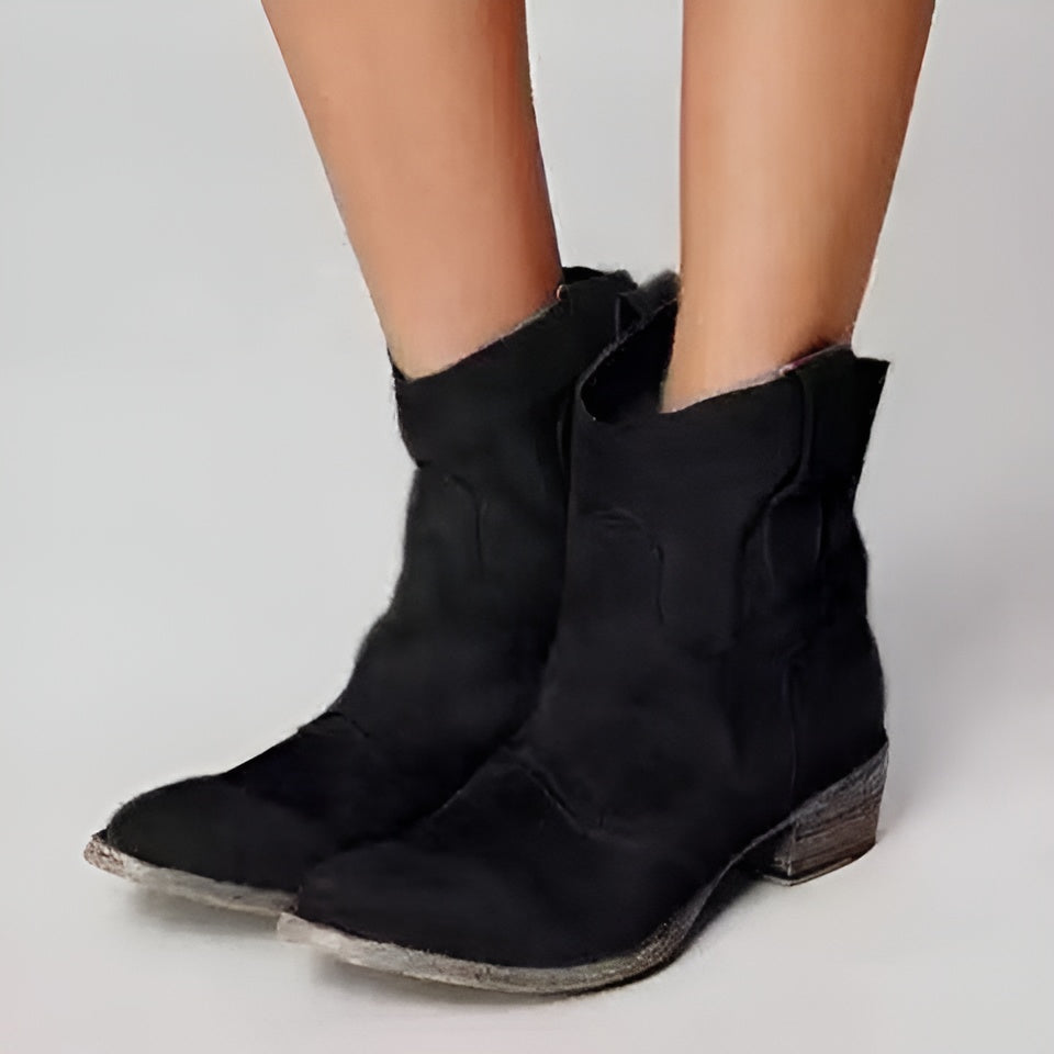 Bottines en daim intemporelles pour femmes