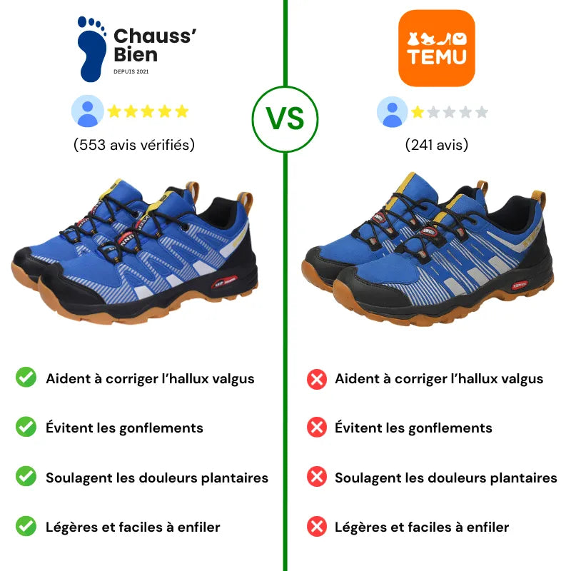 Chaussures de Marche Orthopédiques Homme – Confort, Amorti & Semelle Respirante