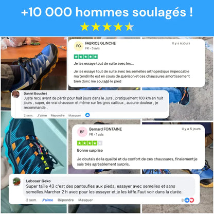 Chaussures de Marche Orthopédiques Homme – Confort, Amorti & Semelle Respirante