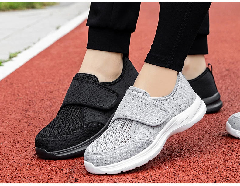 Chaussures de Marche Orthopédiques Extra-Larges – Confort pour Pieds Gonflés et Semelles Sensibles