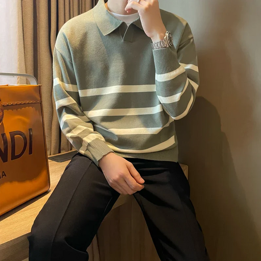 Pull-over chaud pour hommes au style raffiné
