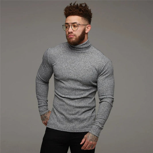 Pull à col roulé homme – confortable & chaud