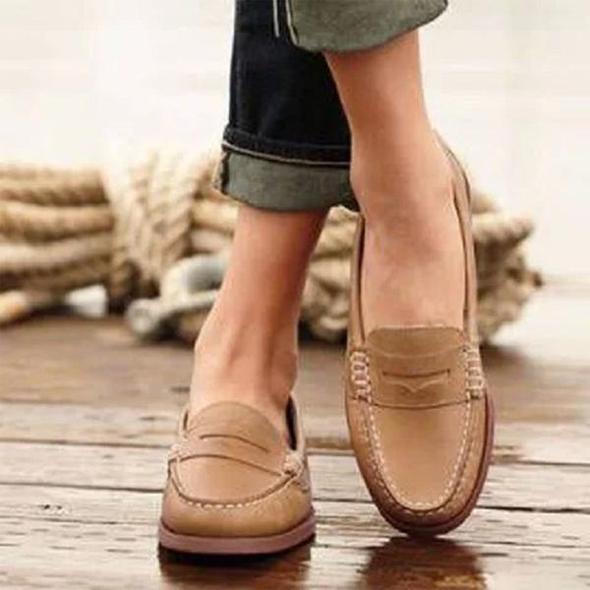 Chaussures femme confortables à enfiler avec semelle travaillée