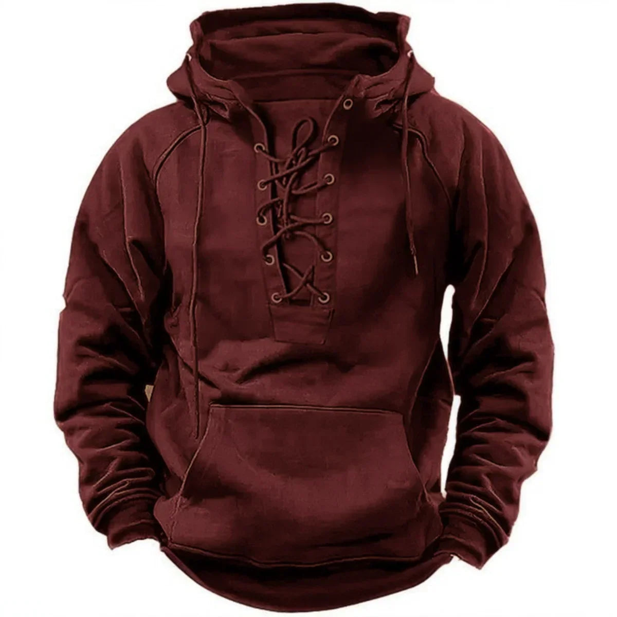 Sweat à capuche chaud et épais pour homme – style rétro et confort extérieur