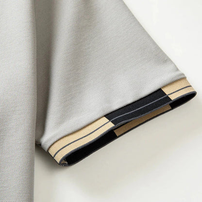 Polo homme col contrasté – coupe ajustée chic et élégante