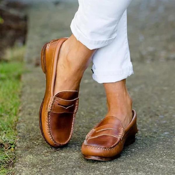 Chaussures femme confortables à enfiler avec semelle travaillée