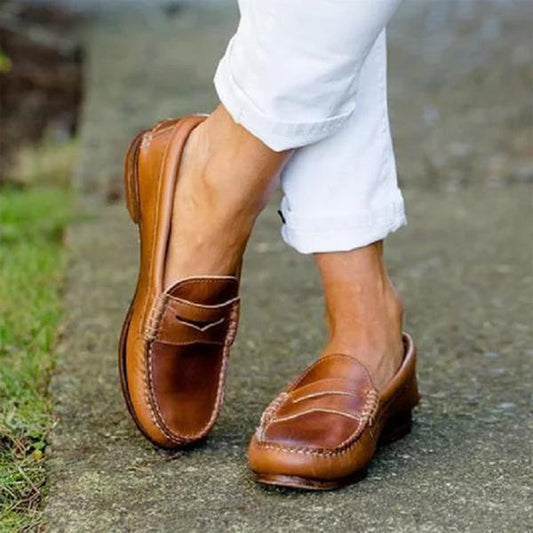 Chaussures femme confortables à enfiler avec semelle travaillée