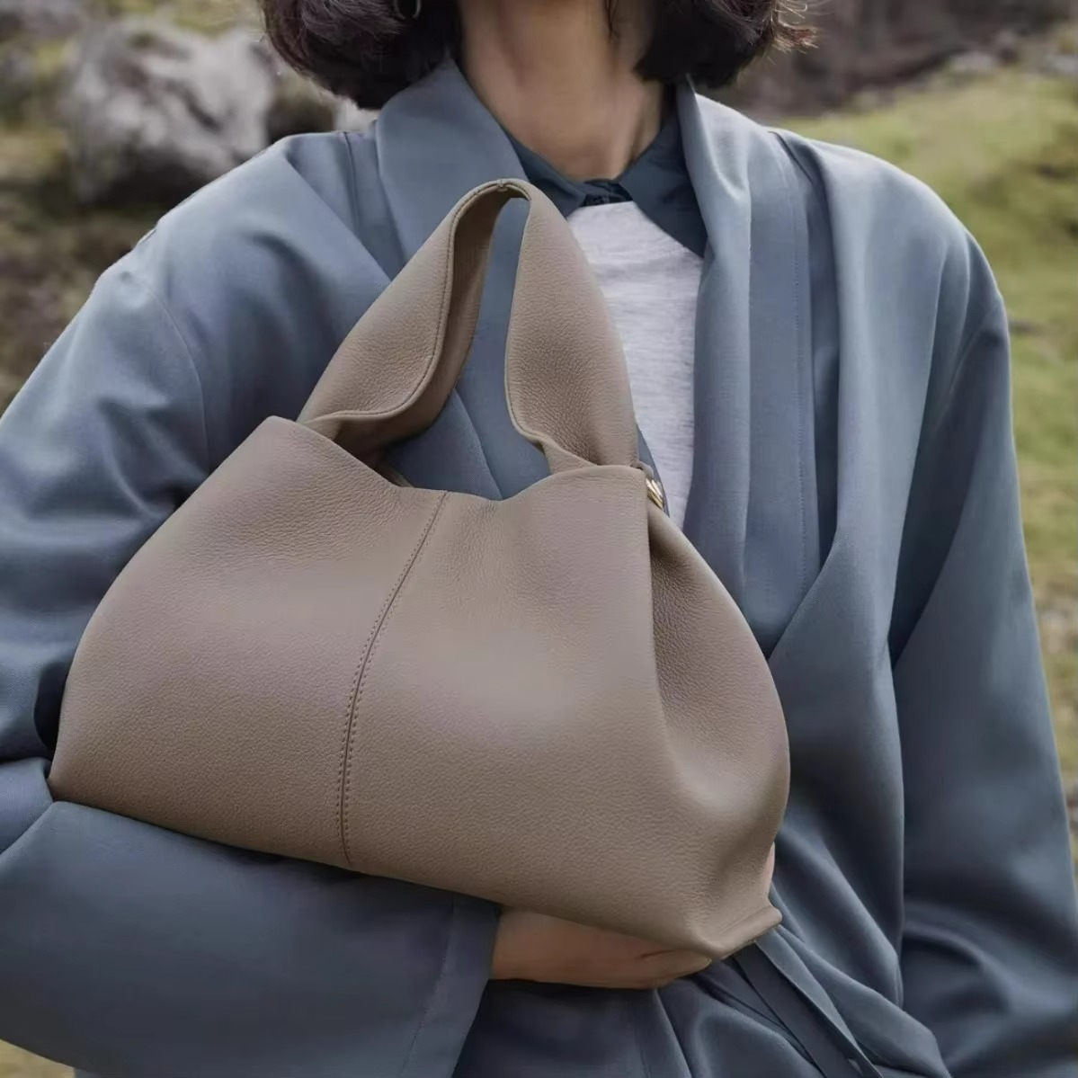 Sac à main cabas pour femme au allure rétro élégant avec grande capacité