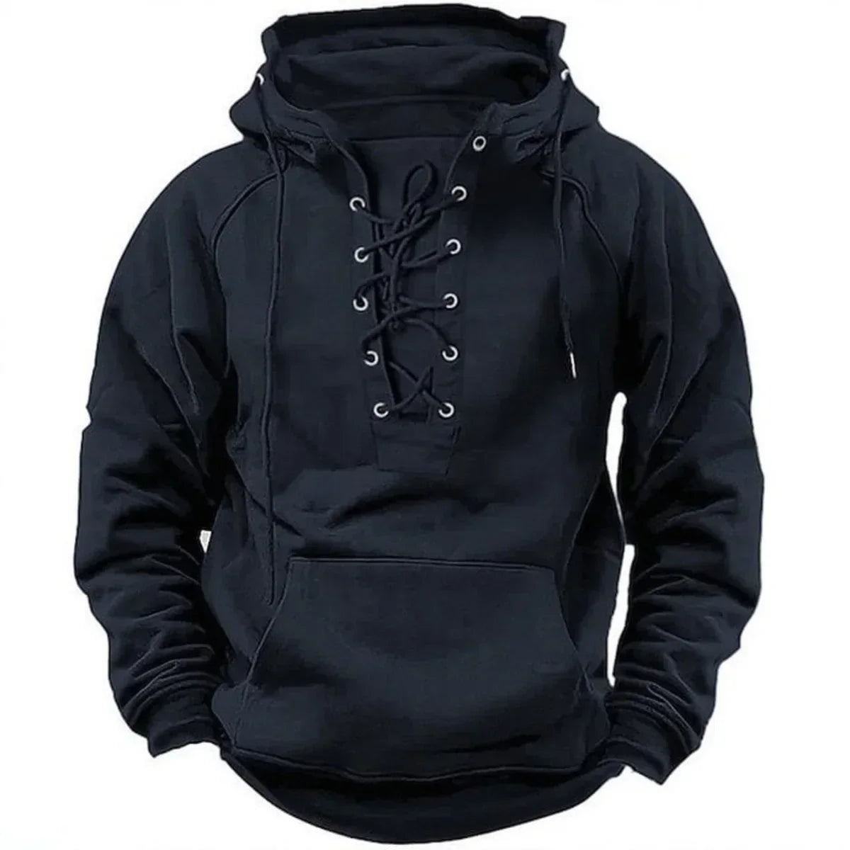 Sweat à capuche chaud et épais pour homme – style rétro et confort extérieur