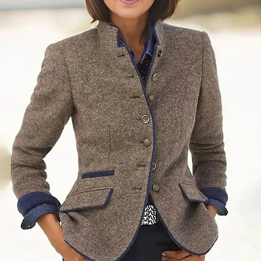 Veste Courte Femme Élégante avec Poches – Chic et Praticité Quotidienne