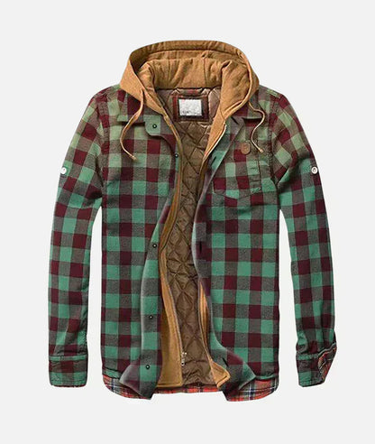 Veste patchwork à carreaux pour homme