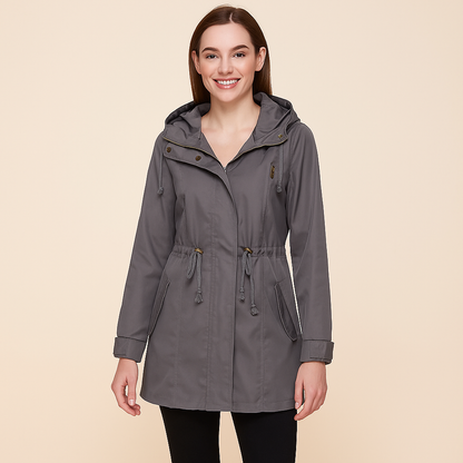 Veste Coupe-vent Zippée à Capuche pour Femme