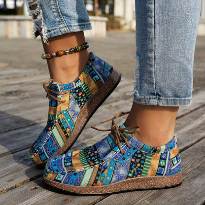 Chaussures rétro colorées pour femme