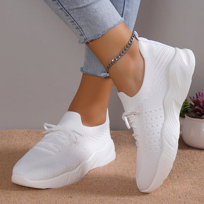 Chaussures femme avec semelle large et dessus texturé