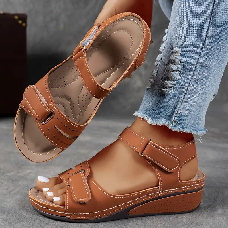 Sandales Femme – Confort Orthopédique et Élégance Raffinée, Brides Réglables et Design Respirant