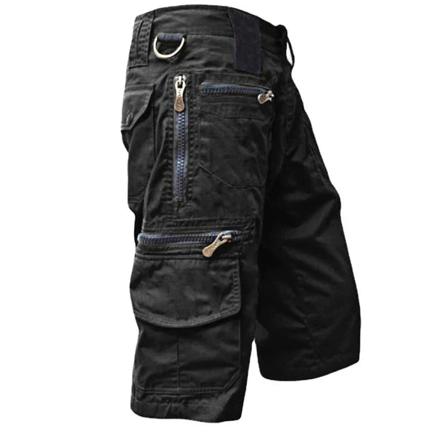 Pantalons courte homme multipoches en surface douce pour l'été