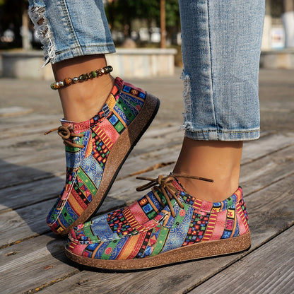 Chaussures rétro colorées pour femme