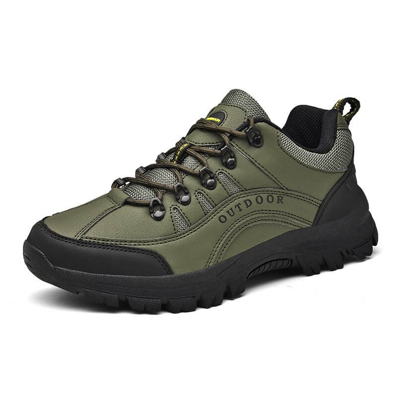 Chaussures de randonnée pour hommes avec surface lisse et semelle structurée