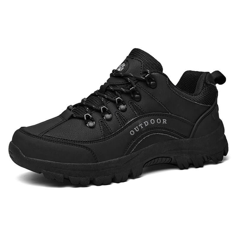 Chaussures de randonnée pour hommes avec surface lisse et semelle structurée