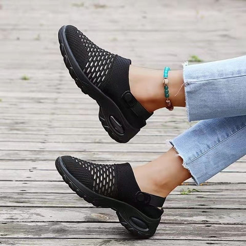 Chaussures pour femmes sans lacets avec une semelle à surface dense