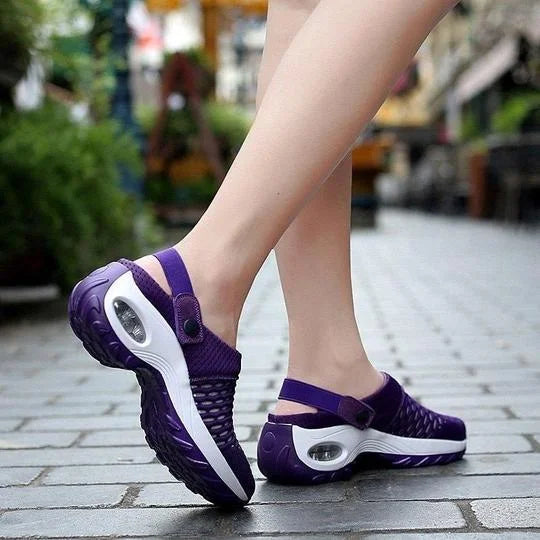 Chaussures pour femmes sans lacets avec une semelle à surface dense