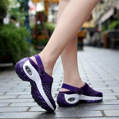 Chaussures pour femmes sans lacets avec une semelle à surface dense