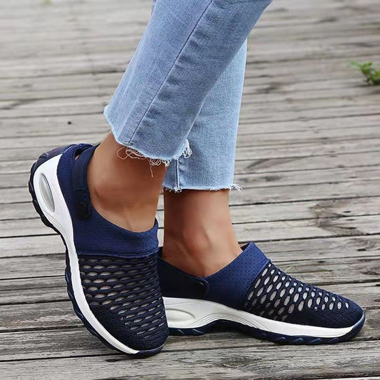 Chaussures pour femmes sans lacets avec une semelle à surface dense