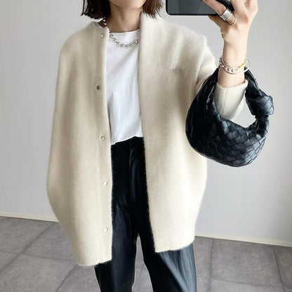 Cardigan Femme Long en Laine Douce – Chaud, Confortable & Style Élégant Décontracté