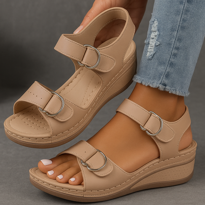 Sandales Femme – Confort Orthopédique et Élégance Raffinée, Brides Réglables et Design Respirant
