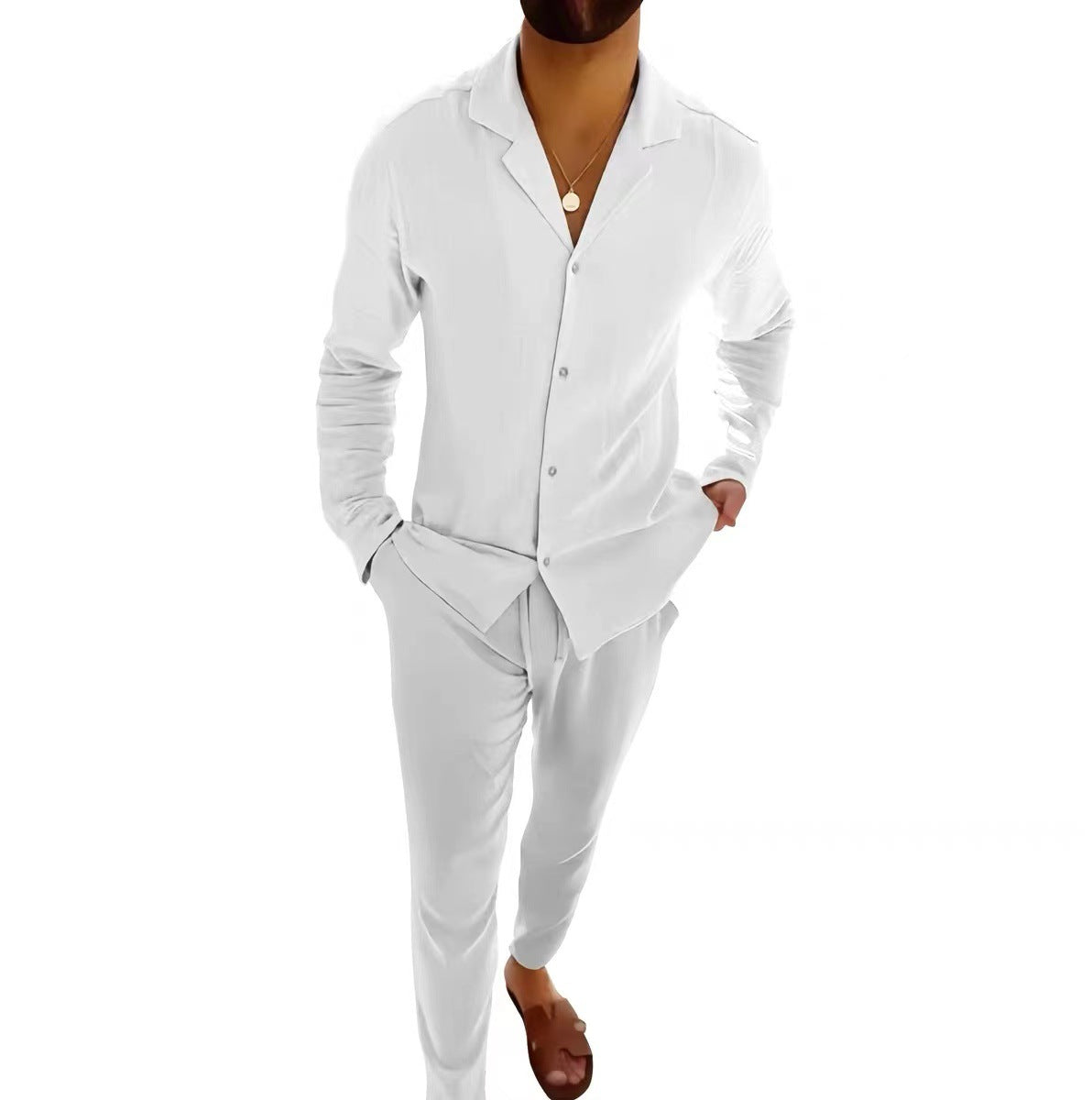 Costume d'été en lin pour homme